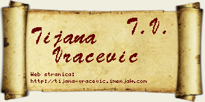 Tijana Vračević vizit kartica